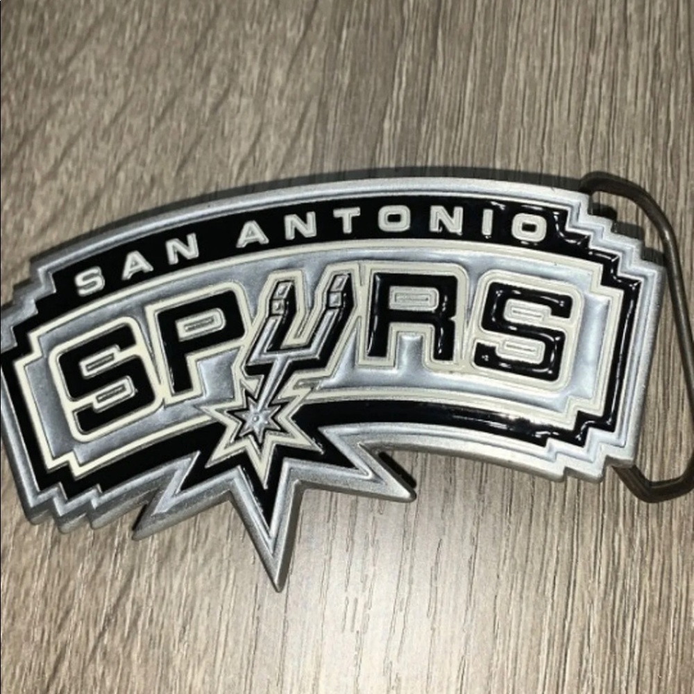SAN ANTONIO SPURS LOGO BELT BUCKLE